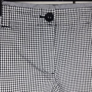 Talbots Black Gingham Check Shorts Size 10P